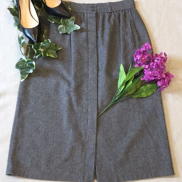 👠Vtg Diane Von Furstenberg Wool Skirt 12👠 - Picture 1 of 8